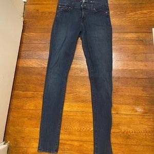 7 for All Mankind Blue Jeans Skinny